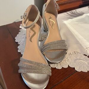 Nina Sparkly Low Block Heel